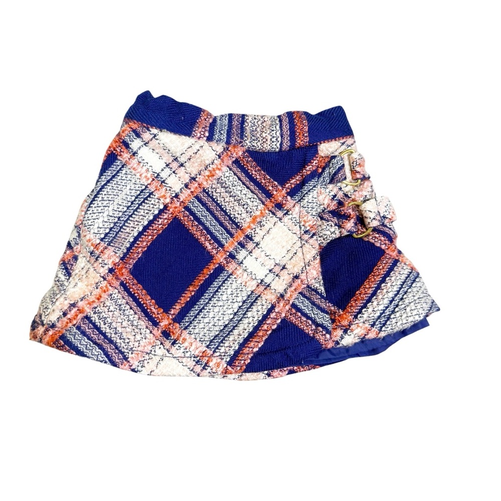 Janie and Jack Girls Plaid Skirt size 6-12M